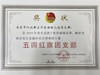 喜报：我园被评为南京市江北新区社会事业局“五四红旗团支部”